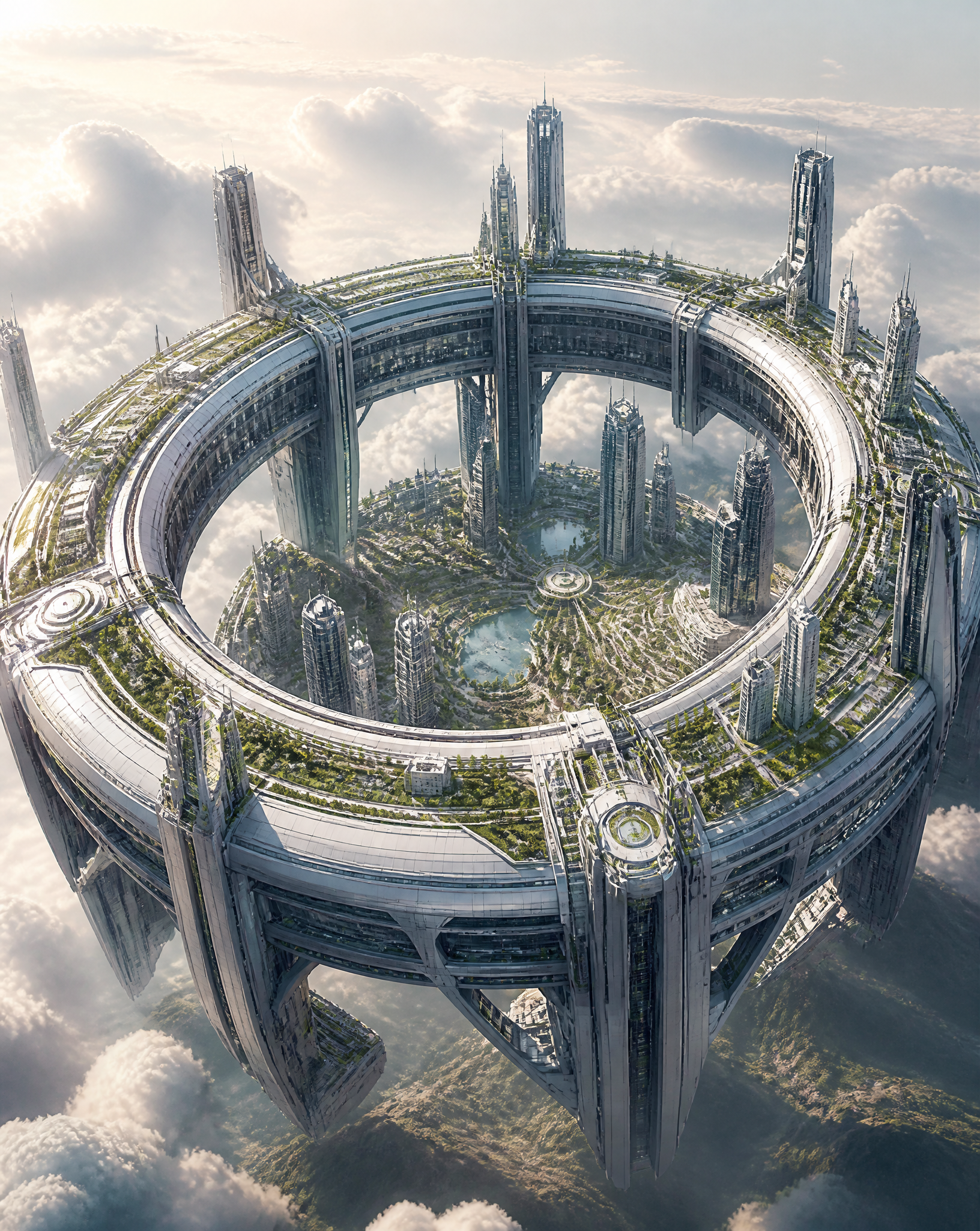 Ring-Shaped Futuristic City